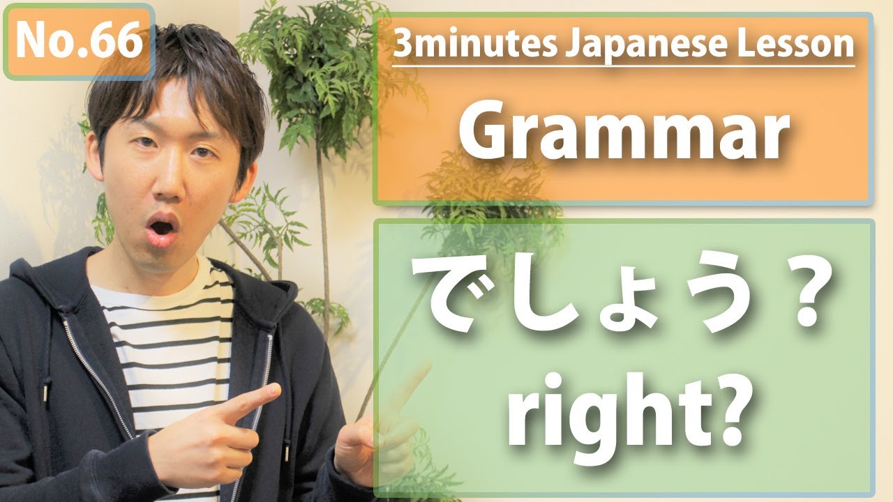 【No.66】3minutes Japanese Grammar_でしょう？