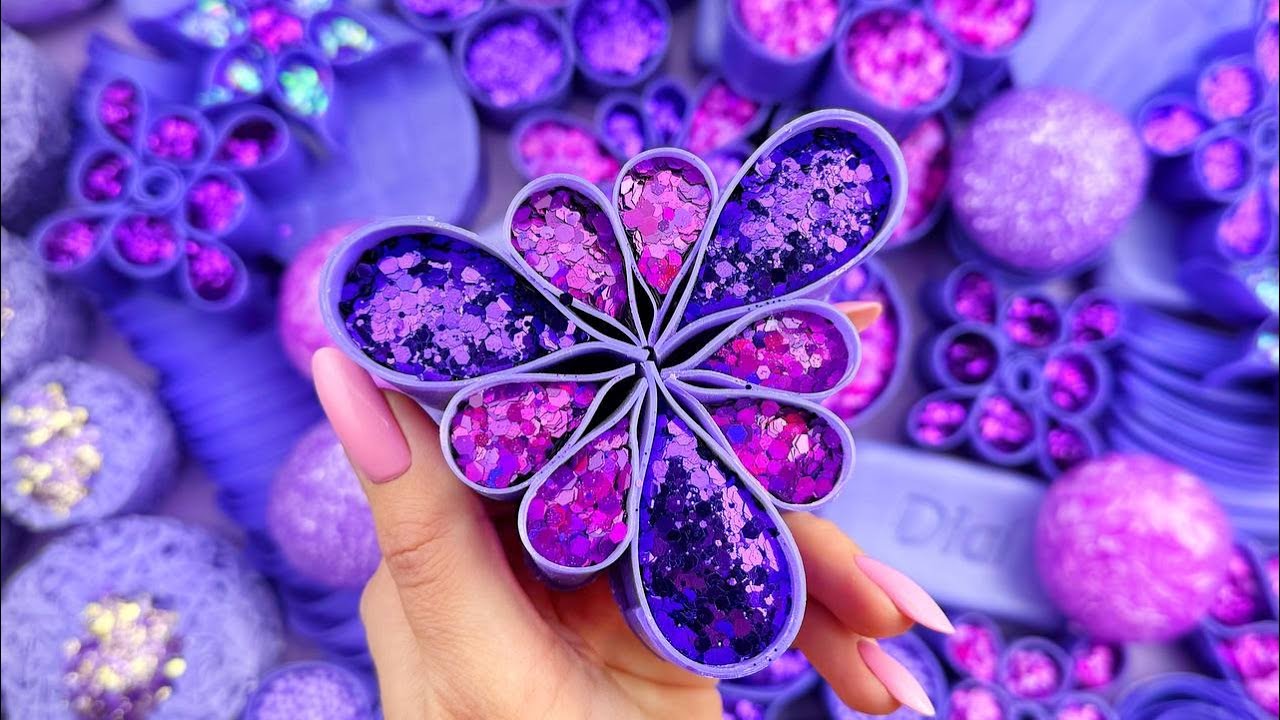 Relaxing ASMR Soap Art: Crushing Colorful Soap, Cutting cubes, and Creating with Glitter and Foam!