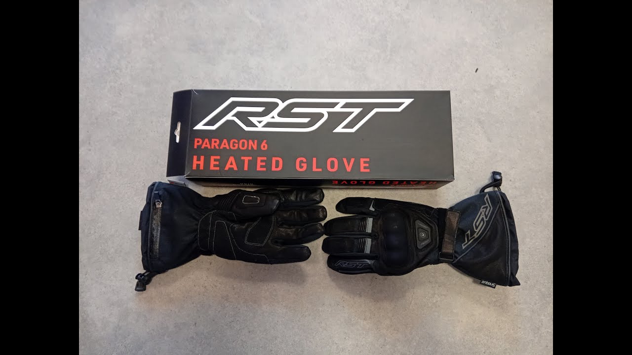 RST PARAGON 6 HEATED MOTORCYCLE GLOVES