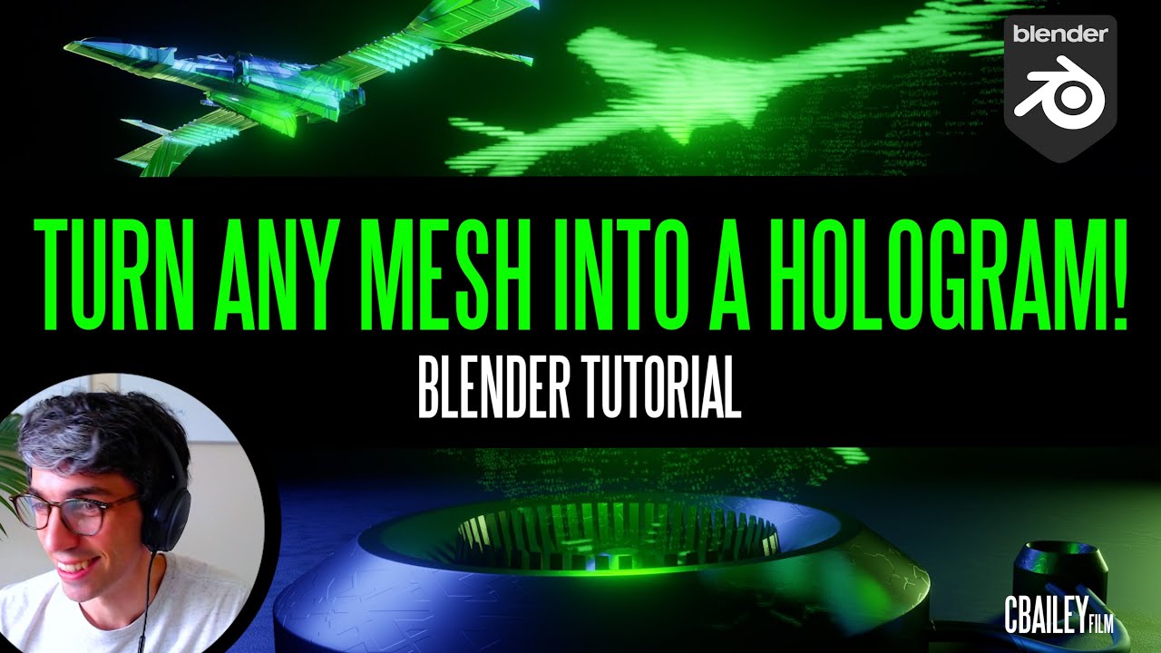 NEW IN 2.91! Turn Any Mesh Into A Hologram | Blender Tutorial
