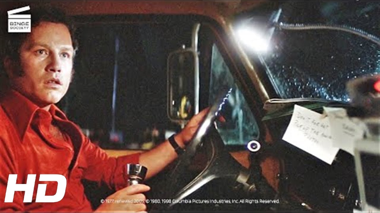 Close Encounters of the Third Kind: An alien ship over his car