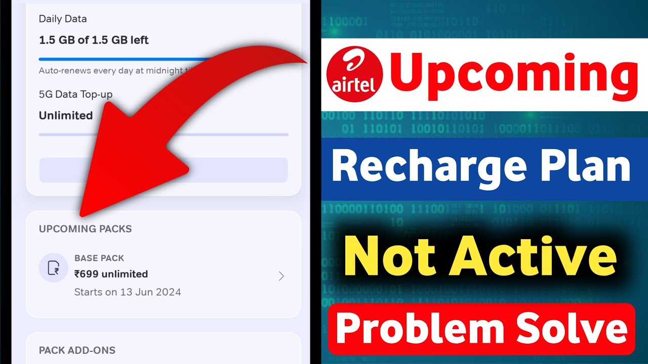 Airtel Upcoming Recharge Active Kaise Kare || How To Active Airtel Upcoming Recharge Plan