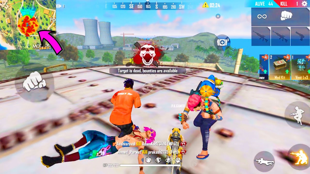 Free Fire Tips And Tricks For Factory Roof | Free Fire Fist Fight | Garena Free Fire - P.K. GAMERS