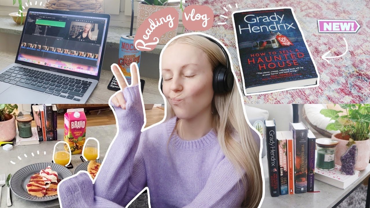 ☾ reading vlog #69 - reading the new Grady Hendrix book ( what a WILD ride ) & a movie review!