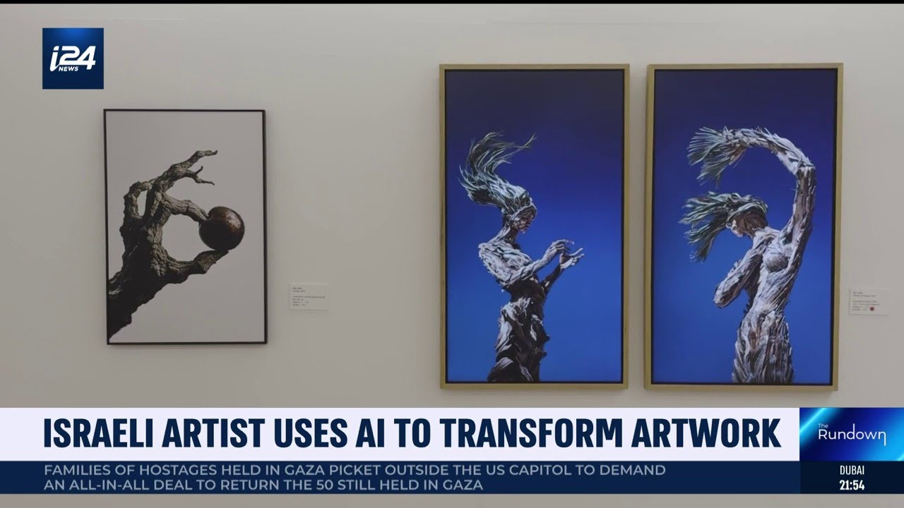 Israeli artist uses AI to transform artwork