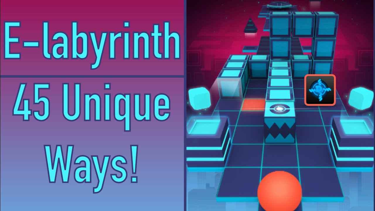 Rolling Sky E-labyrinth💻 - 45 Unique Ways