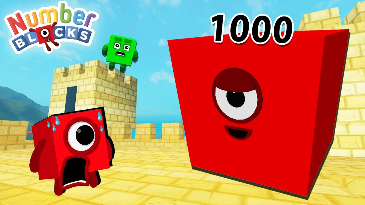 Crazy Chase From EVIL 1000 in Roblox Numberblocks Town RP
