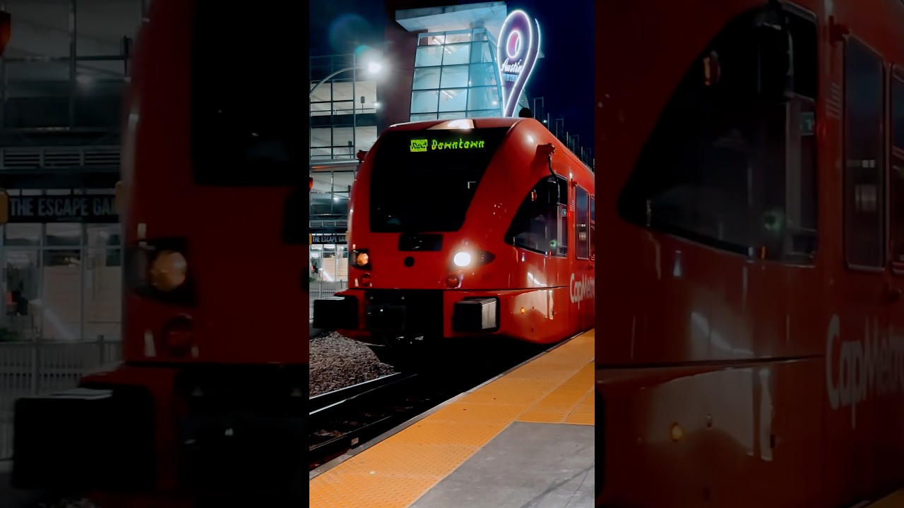 Austin CapMetro Rail Stadler GTW train, Austin Texas #metrorail #austin #trainspotting