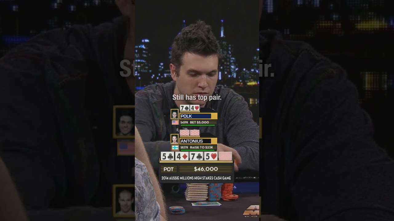 The biggest pot I've played vs Patrik Antonius #poker #shorts
