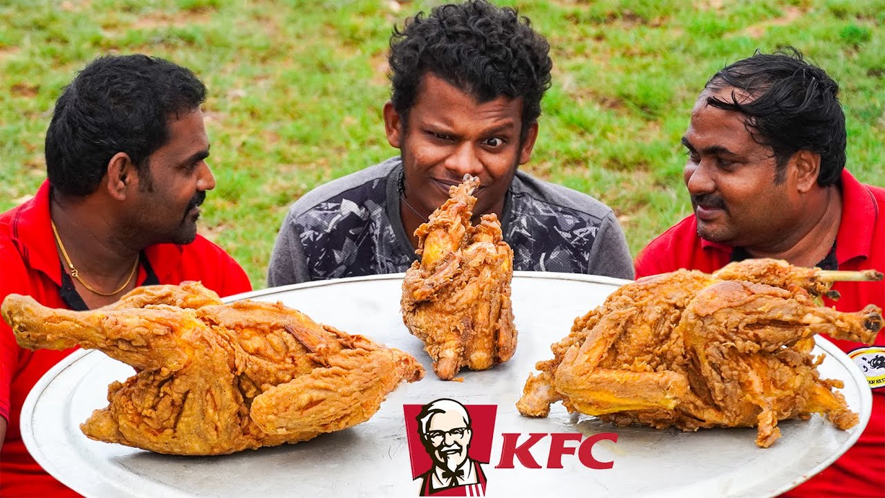Full Country Chicken KFC | Nattukozhi Crispy Chicken KFC Village Style Cooking | crispy kfc chicken