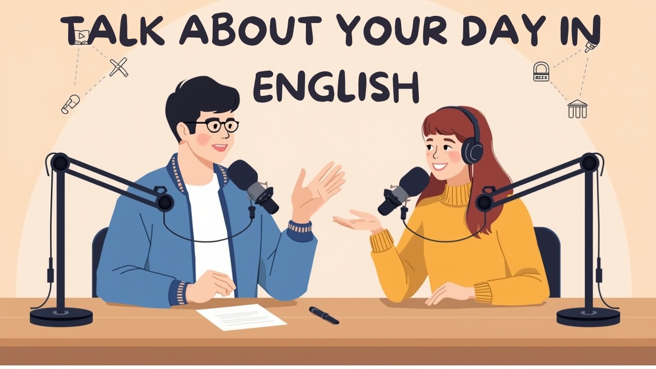 Talk About Your Day in English - B2 Level | Easy Beginner Lesson | MrEnglishtv Podcast