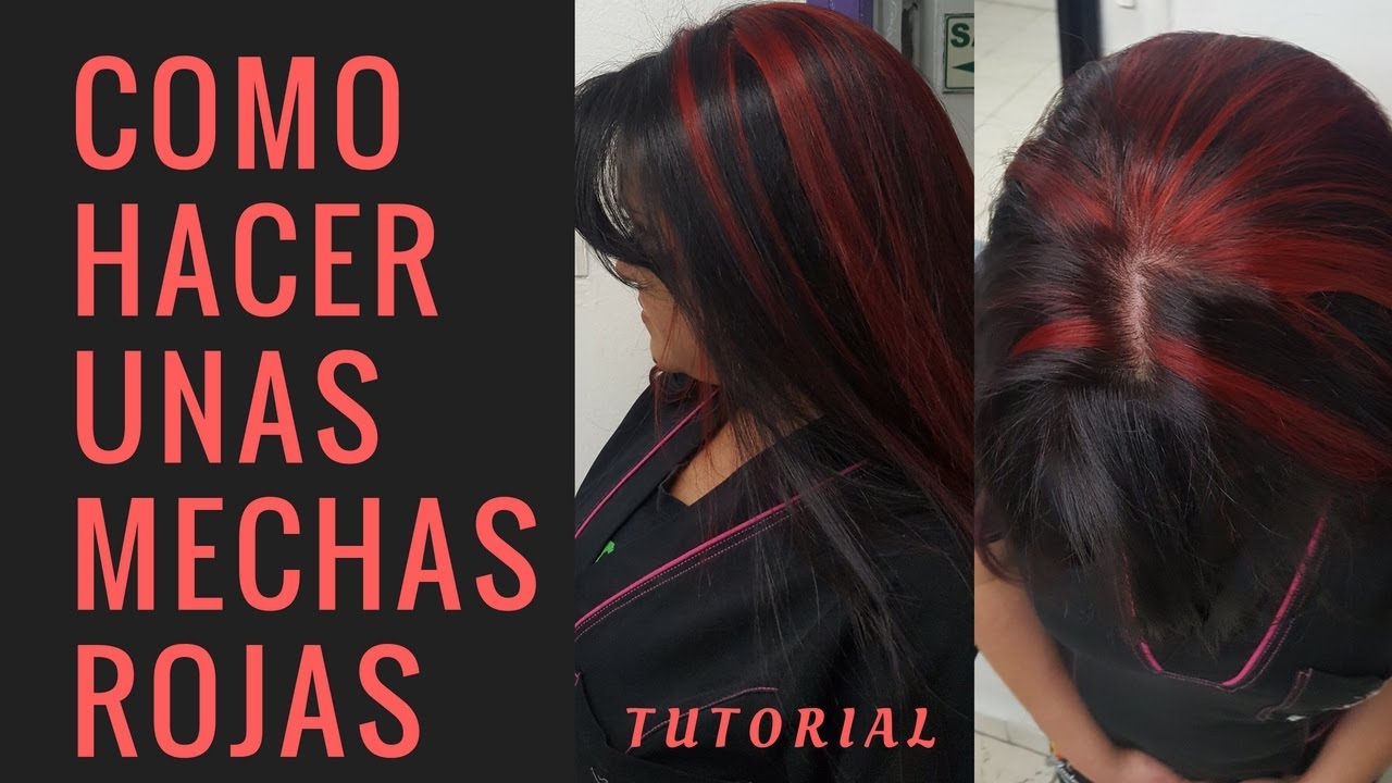 COMO HACER UNAS MECHAS ROJAS LOCALIZADAS | LEONARDO RAMIREZ
