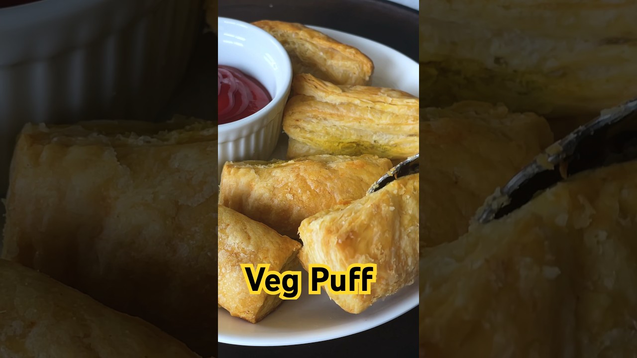 Easy Veg Puff Recipe in Oven I Veg Puff #shorts #puff
