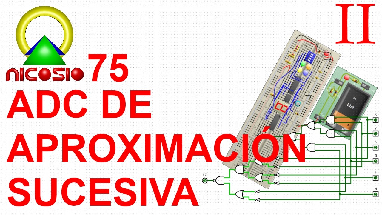 Circuitos digitales 75 --- Convertidor analógico digital de aproximación sucesiva