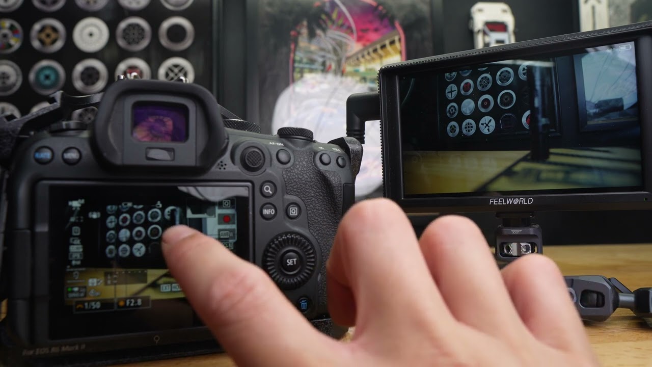 How attaching a monitor works on the Canon R6 mark ii