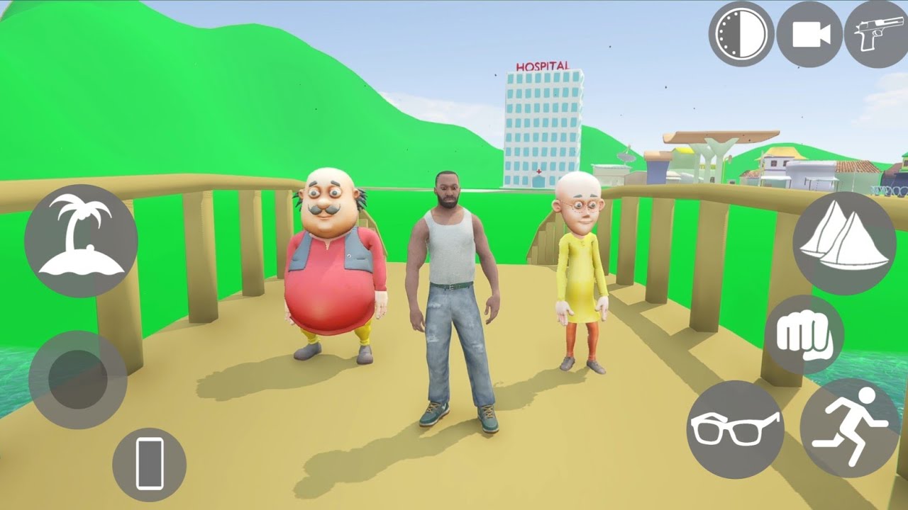 😱 Furfuri Nagar Going To Meet Motu Patlu - INDIAN BIKE DRIVING 3D