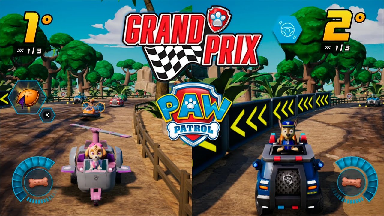 SKYE contra CHASE Multijugador Patrulla Canina: Grand Prix Gameplay - [Nintendo Switch]