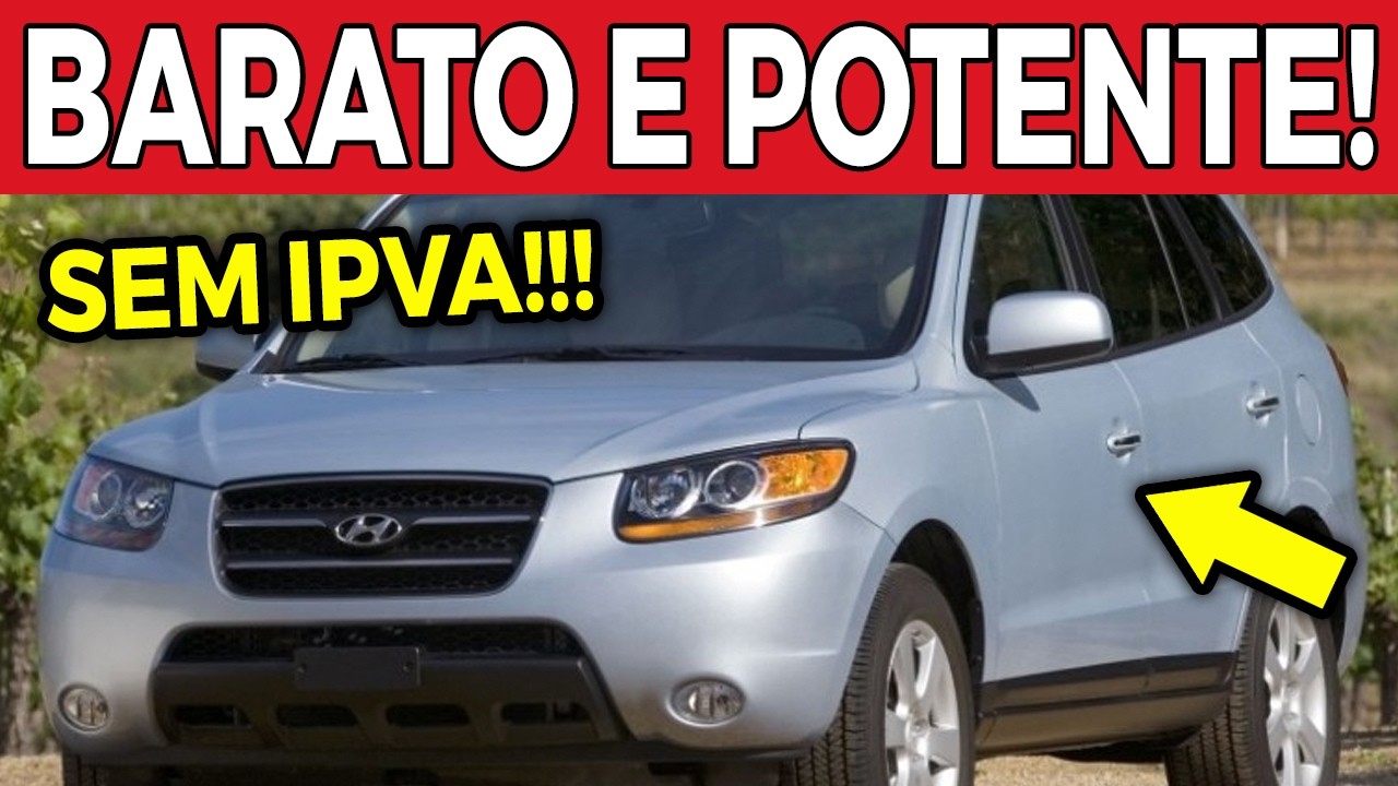 😱 7 MELHORES CARROS USADOS PRA NÃO PAGAR IPVA EM 2026!