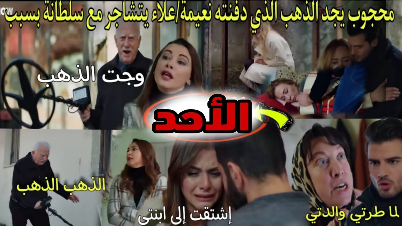 حلقة الأحد هاديك حياتي🔥محجوب يجد الذهب الدي دفنته نعيمة و فرخة سعاد😱علاء يواجه سلطانة بسبب طردها ودن
