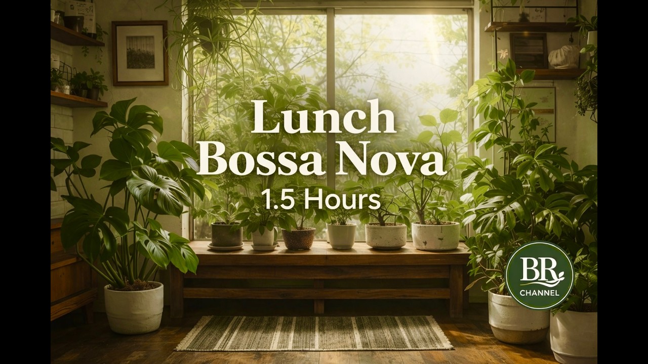 【Playlist】Lunch Bossa Nova– Calm Green Room | Relaxing Instrumental for Coffee Time (1.5 Hours)