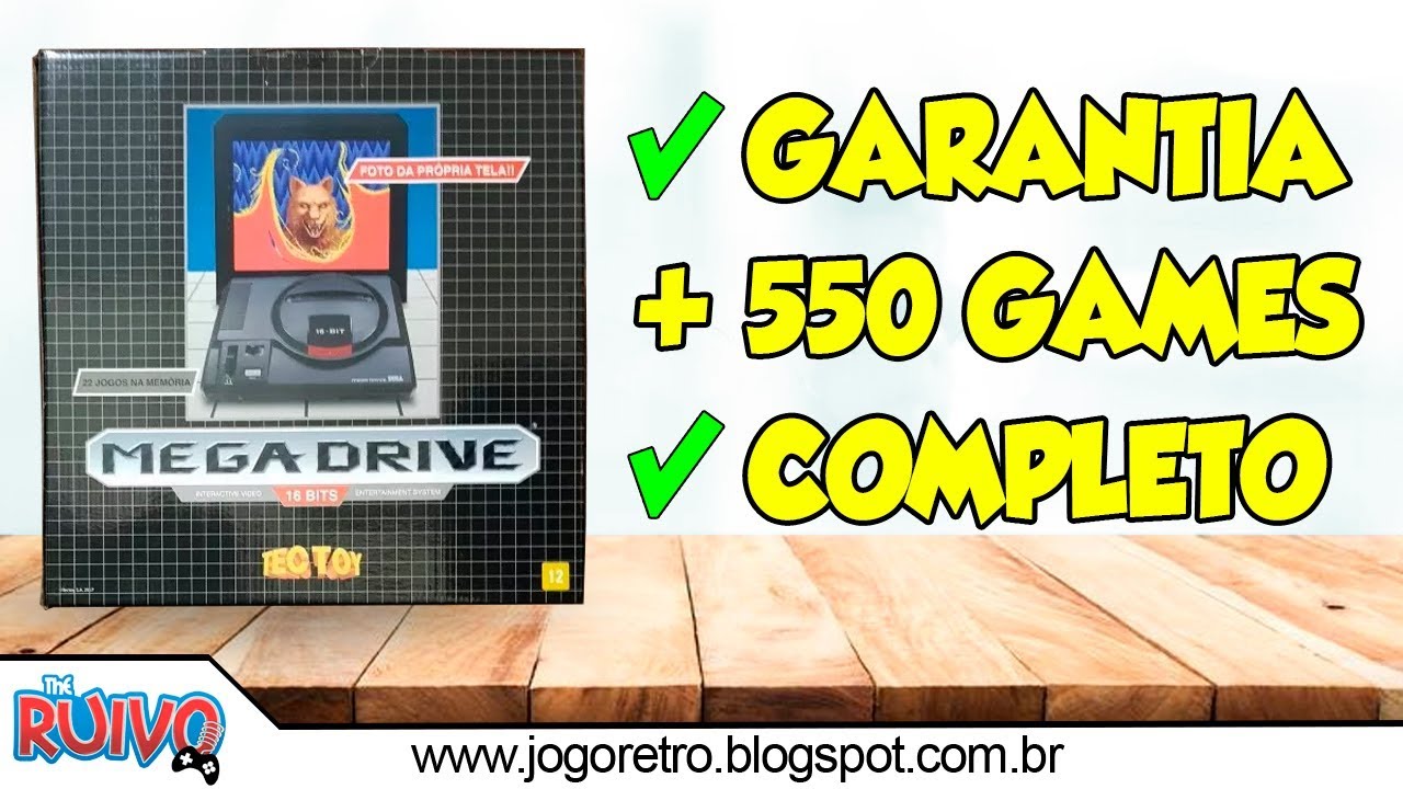 Mega Drive da TECTOY Completo com 550 GAMES da Game com Café