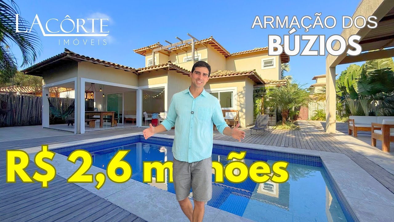BÚZIOS: Oportunidade a 500 metros da Rua das Pedras, na praia do Forno, 2,6 milhões!