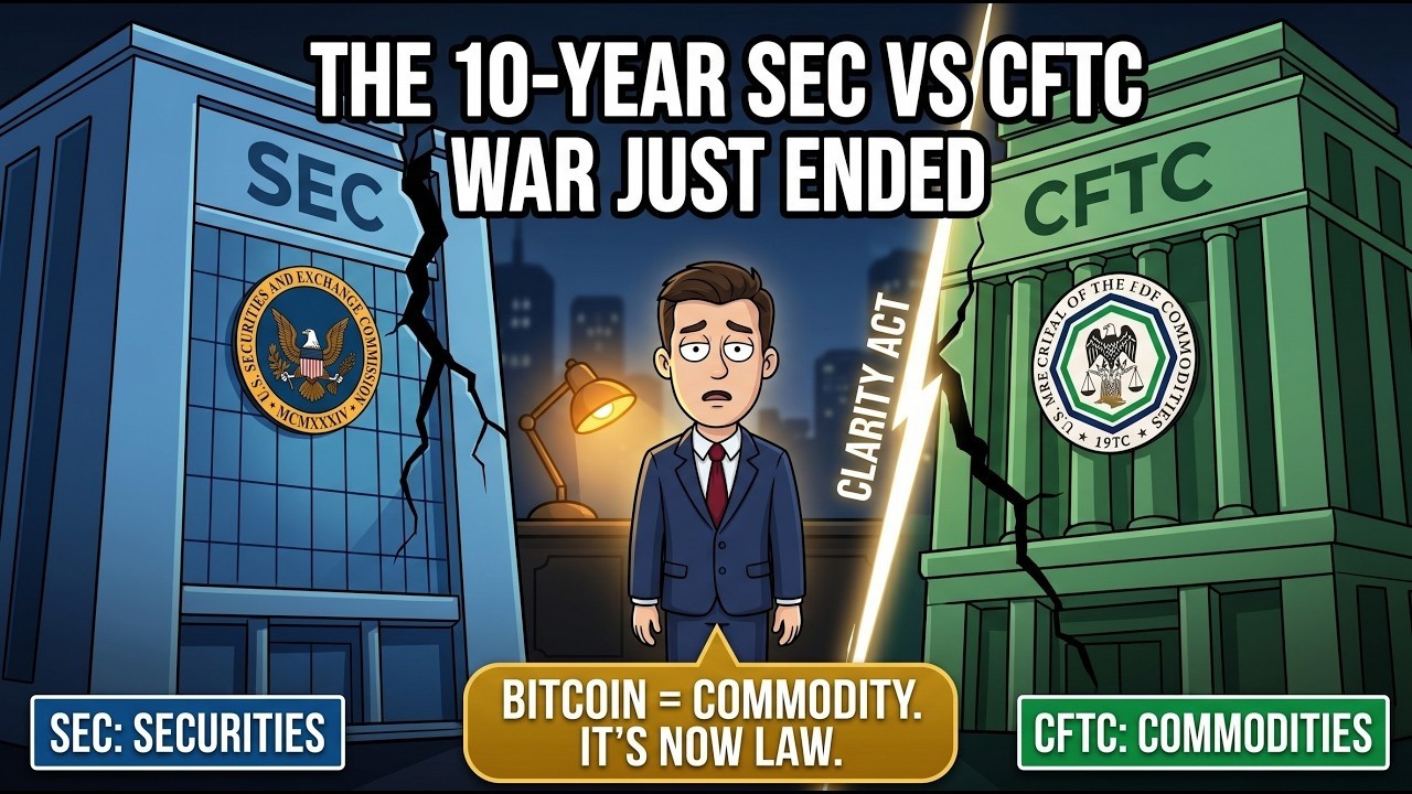 SEC vs CFTC War Over Crypto Just Ended.Here Is What The CLARITY Act Actually Does To Your Portfolio.