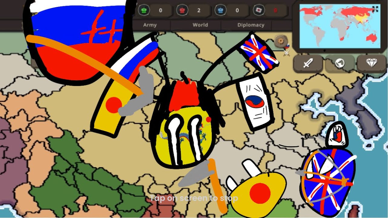 How to become a puppet state???? Countryballs at war tutorial