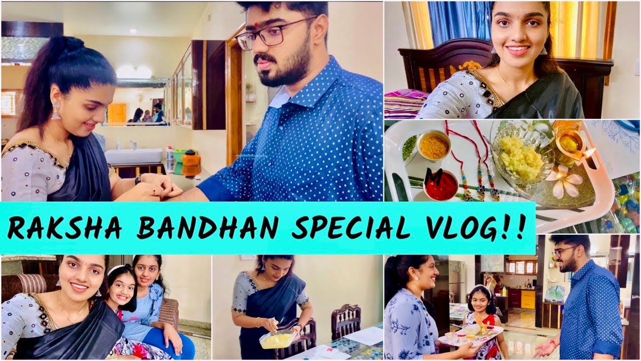 Raksha Bandhan Special Vlog!?|How we Celebrated Raksha Bandhan at Home!?||Cooking For my Brother..||