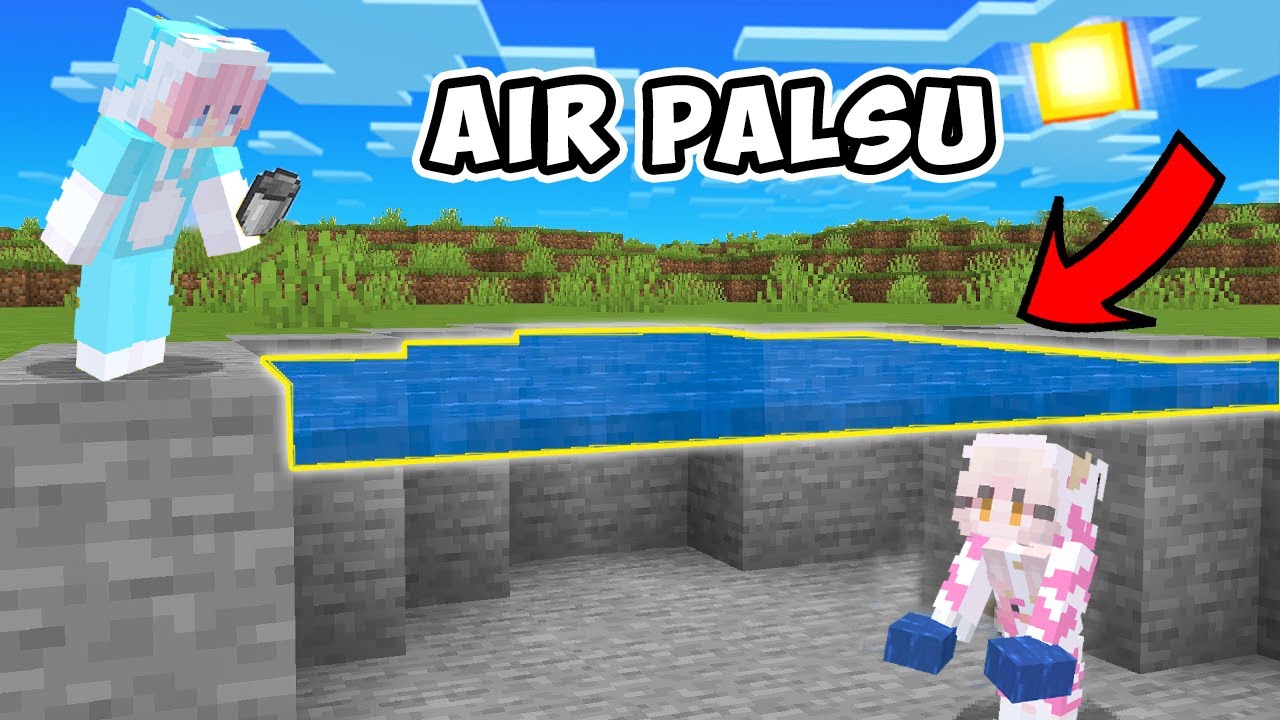 MOMON PRANK ATUN PAKAI AIR PALSU DI MINECRAFT @BANGJBLOX
