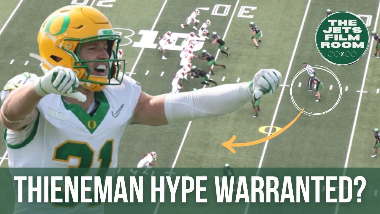 Dillon Thieneman Film Breakdown | Is the Oregon Safety a Top 50 prospect? 🎥