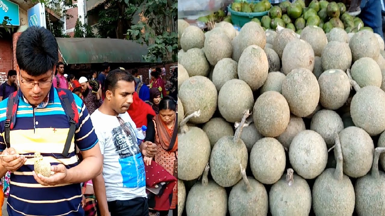 Yummy Fruits Kodbel (Wood Apple) Bengali Tasty Masala Bel # Bangladeshi popular street food Dhaka