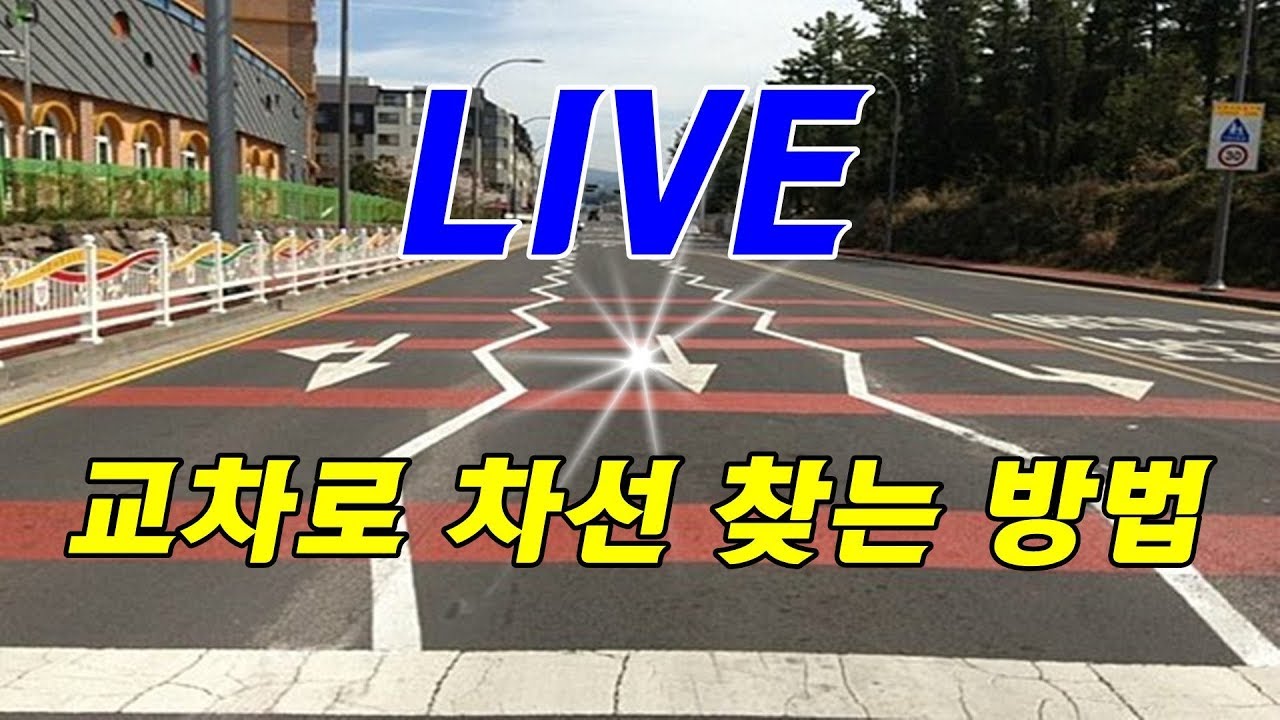 [LIVE] ♥ 교차로 내 차선 찾는 방법 (with, 당산실내운전연습장) - 도로 노면표시를 알아보자