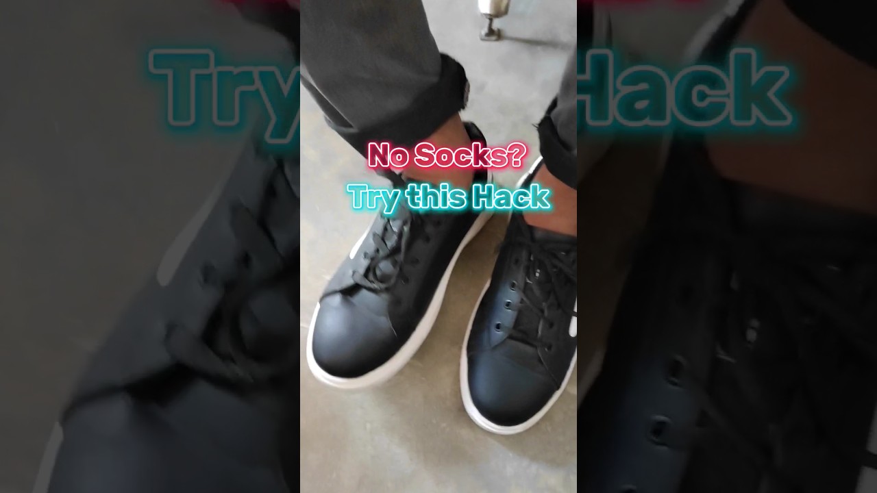 No SOCKs? try this Shoes Hack #shortvideo #behandsome