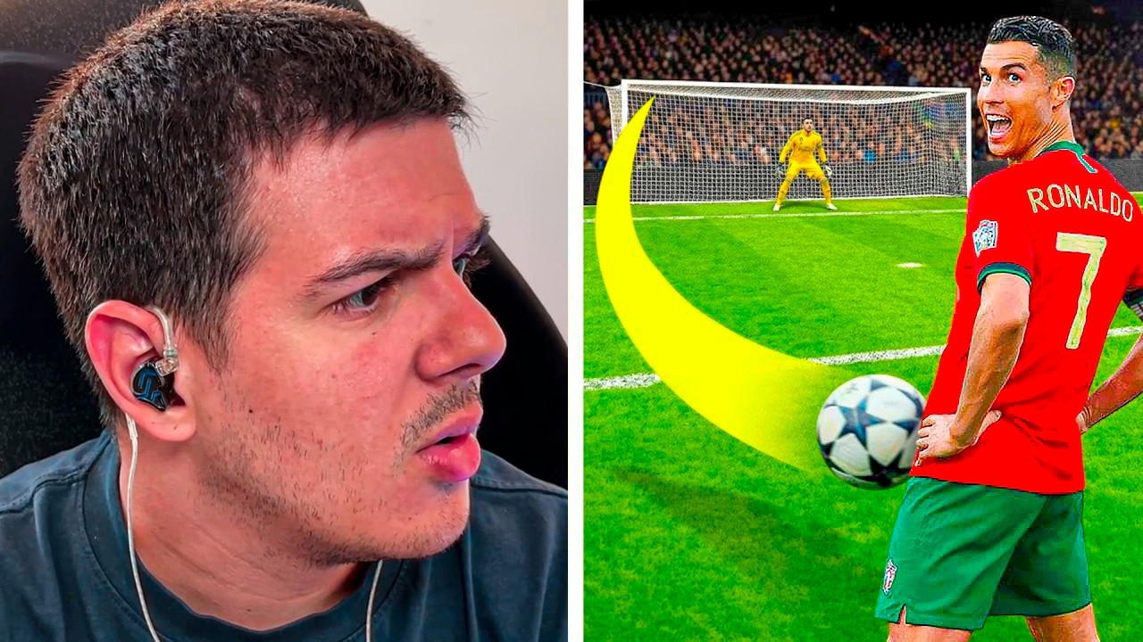 RECRIANDO OS GOLS MAIS BIZARROS DO CRISTIANO RONALDO! - wardi REACT!