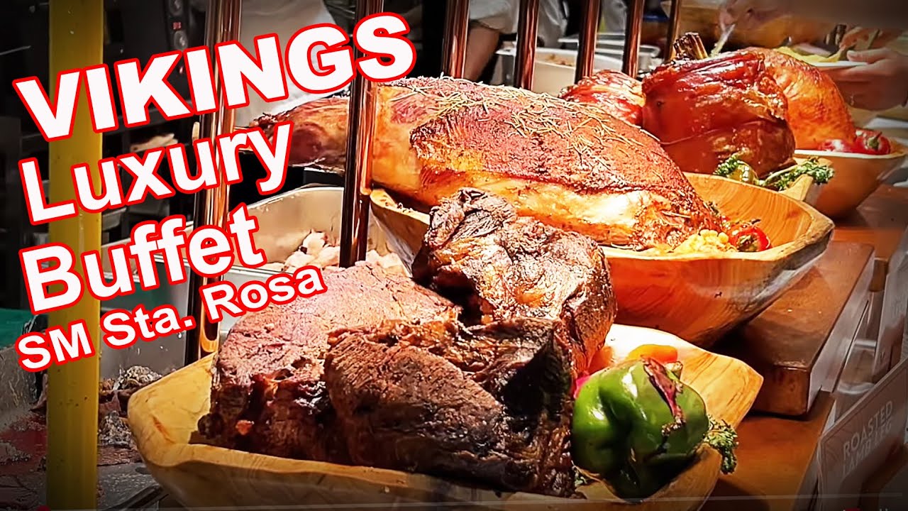 VIKINGS LUXURY BUFFET, SM STA. ROSA.. LUMANTAK KAMI MGA KABAYAN.. KASASARAP NAMAN NG MGA PAGKAIN EH!