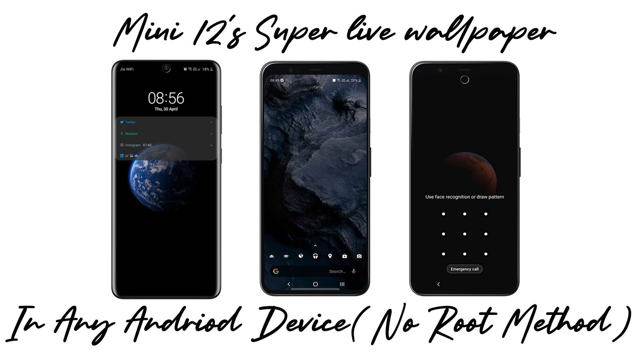 Miui 12 Super Live Wallpaper for any andriod | Ported Miui 12's Super Live Wallpaper