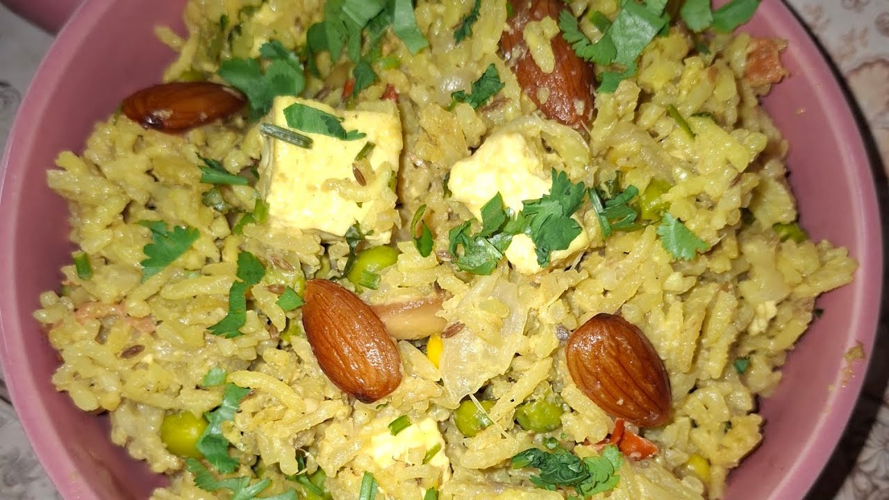 ZAFRANI MATAR PANEER PULAO