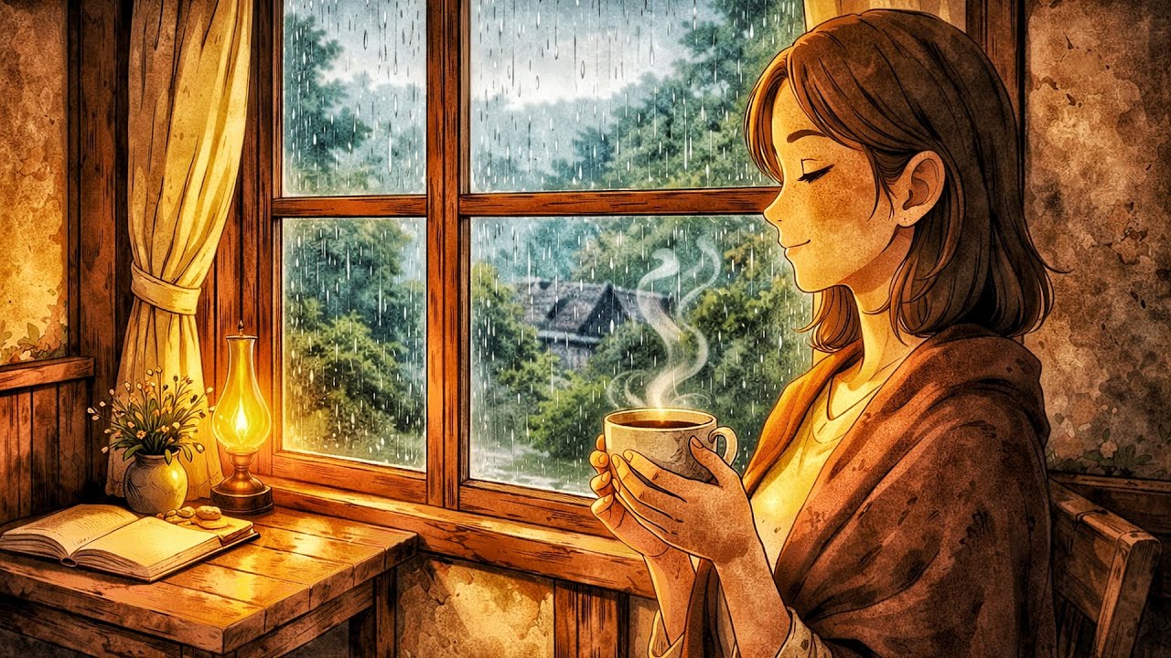 A Rainy Afternoon in an Old House ☔ Cozy Tea, Quiet Moments & Letting Time Drift | cozy little days