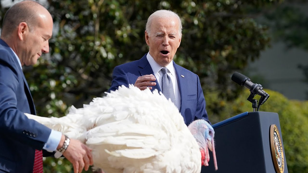 Happening Now: Biden pardons National Thanksgiving Turkeys