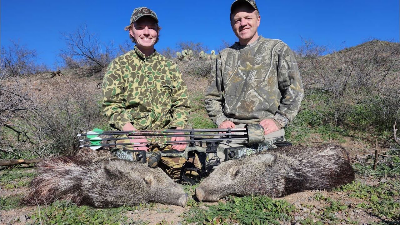 AZ Javelina Bow Hunt! 2 DOWN IN 5 MINUTES!