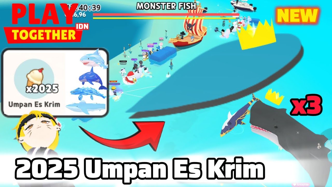 2025 UMPAN ES KRIM 🥶 WOW 😱 PLAY TOGETHER GAME 