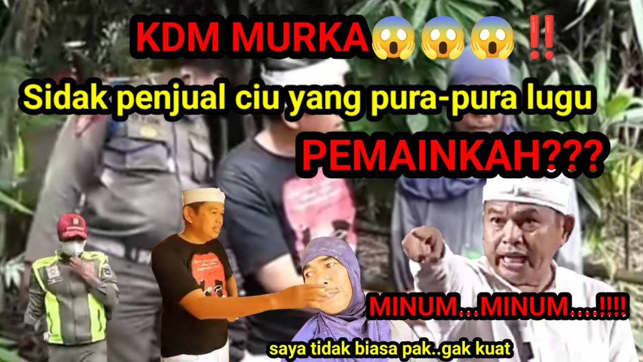KDM MURKA‼️Sidak penjual ciu pura-pura lugu,PEMAINKAH???