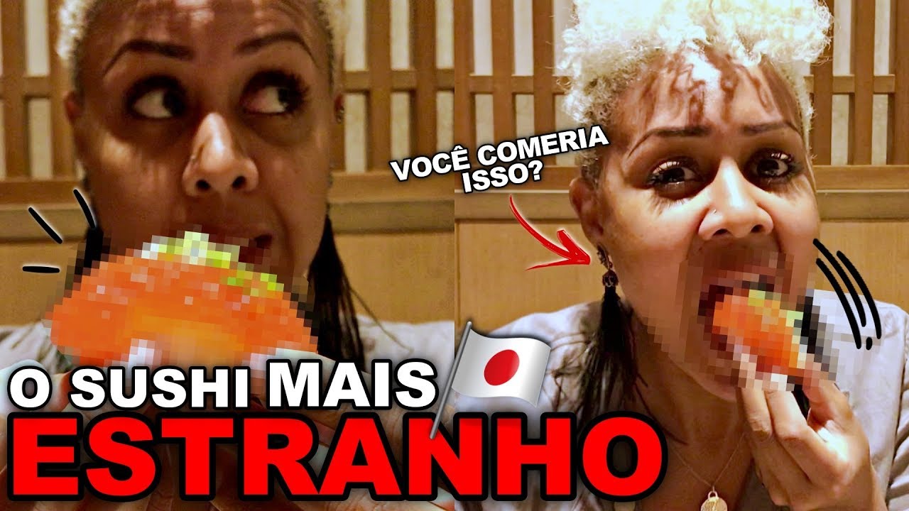 PROVEI OS SUSHIS + BIZARROS DA MINHA VIDA | COMEMORANDO MEU ANIVERSÁRIO
