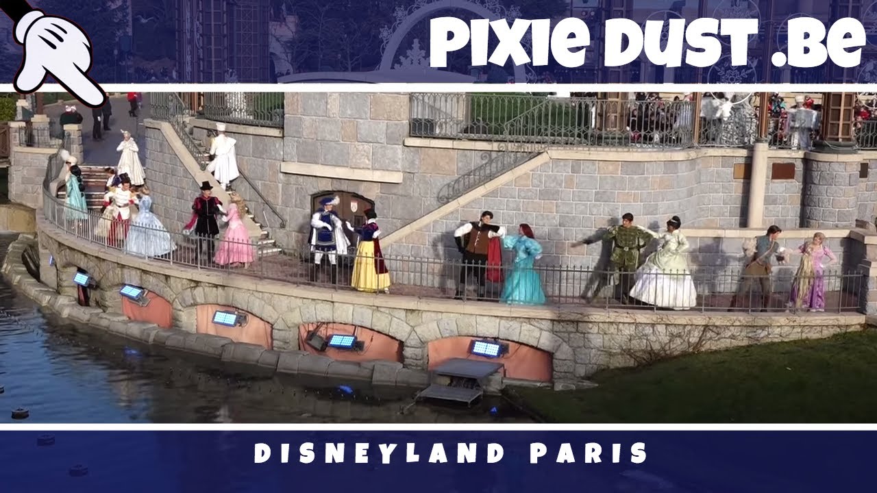 Disneyland Paris   Disney Princes & Princesses dancing backstage at Royal Christmas Wishes