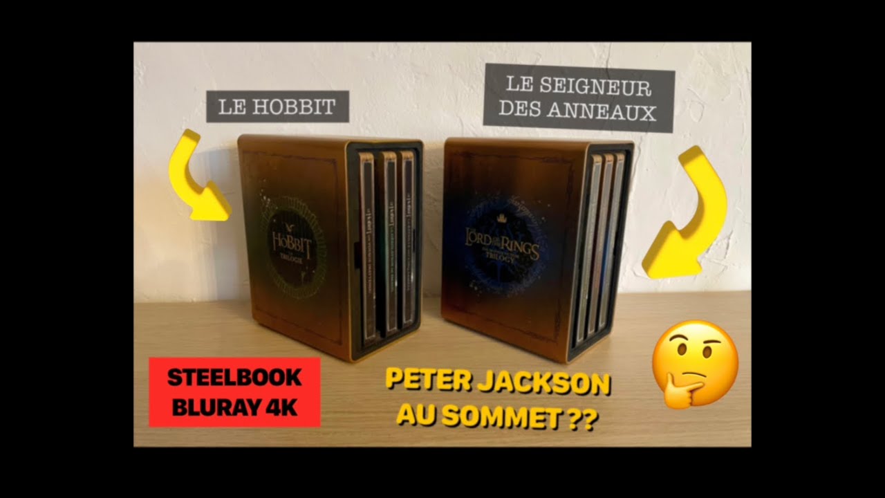 LE SEIGNEUR DES ANNEAUX LE HOBBIT TRILOGIE STEELBOOK 4K.