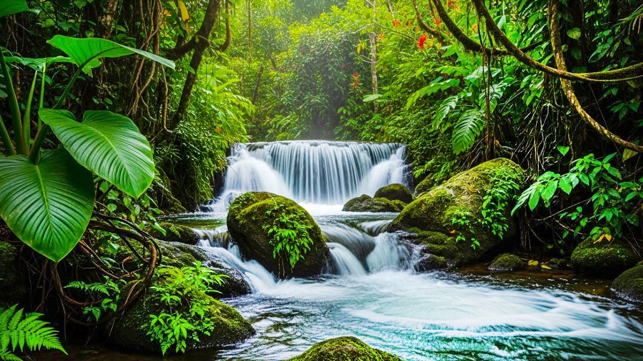 River Flowing Birds Chirping | Calm Nature Ambience to Start Your Morning with Peace and Focus #11