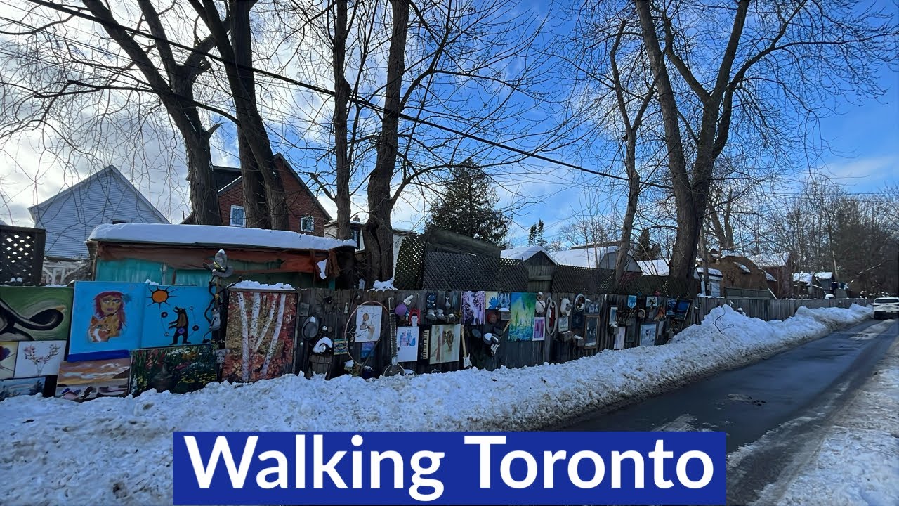 Walking Craven Road in Toronto&rsquo;s Leslieville Neighbourhood 2/21/2025
