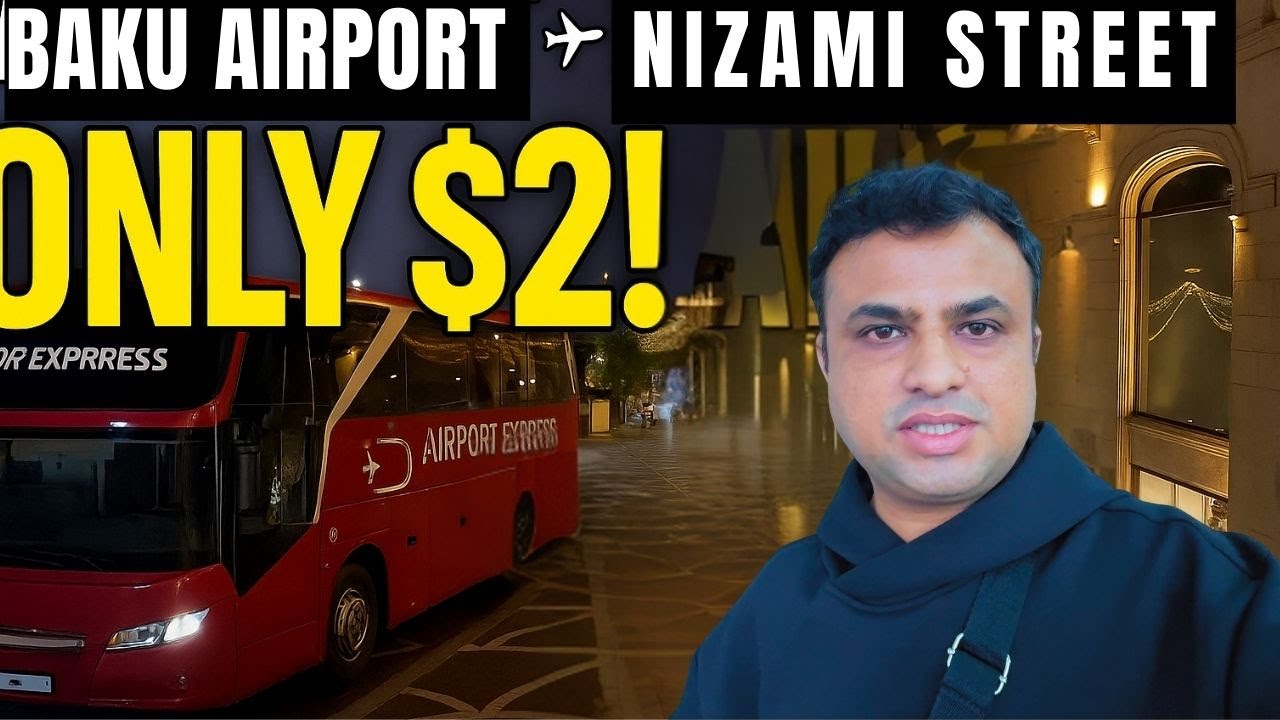 Baku Airport to Nizami Street Under $2! | Budget Travel Azerbaijan 🇦🇿