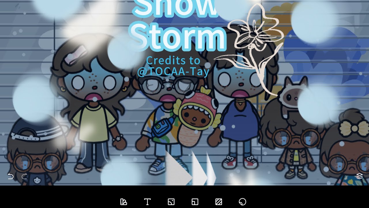 Snow storm☃️❄️/with￼” voice